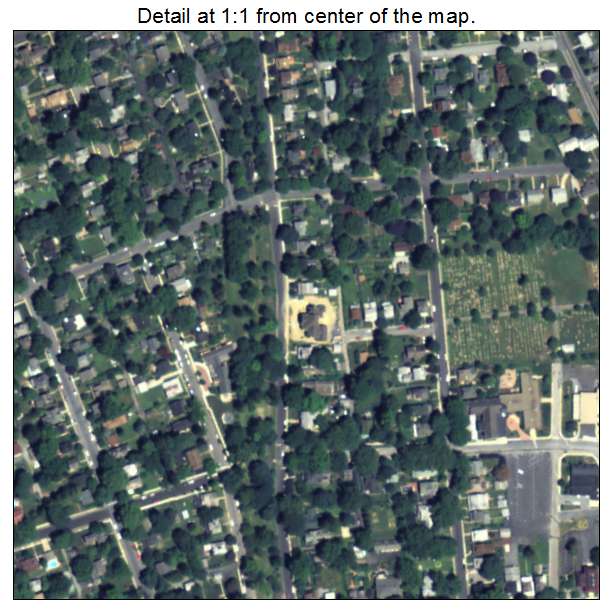 Camp Hill, Pennsylvania aerial imagery detail