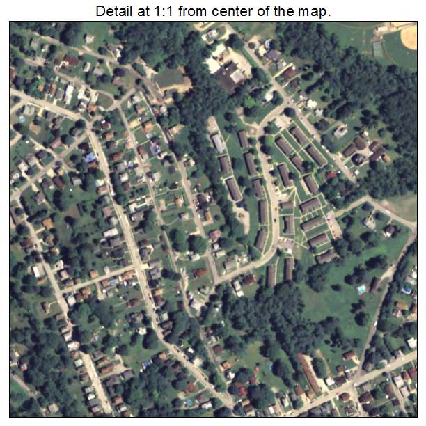 Canonsburg, Pennsylvania aerial imagery detail