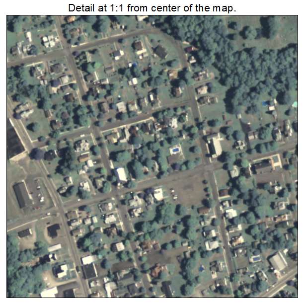 Canton, Pennsylvania aerial imagery detail