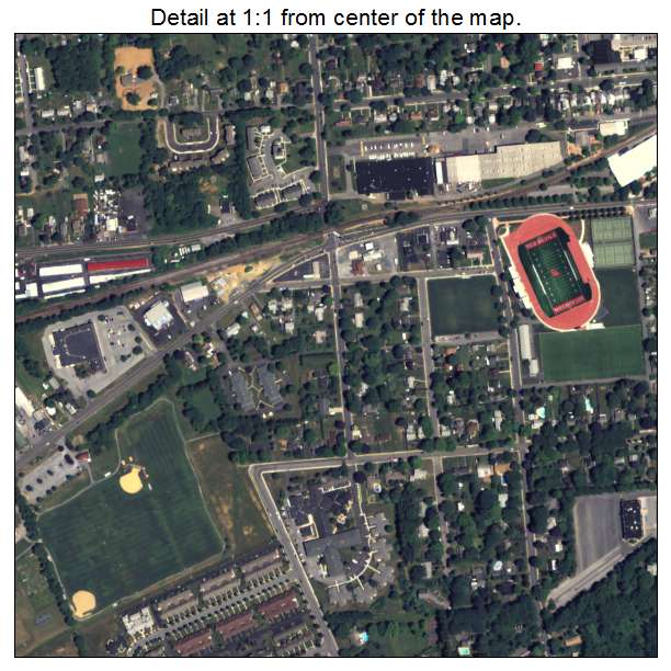 Carlisle, Pennsylvania aerial imagery detail