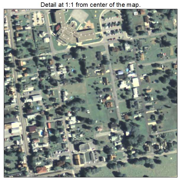 Carrolltown, Pennsylvania aerial imagery detail