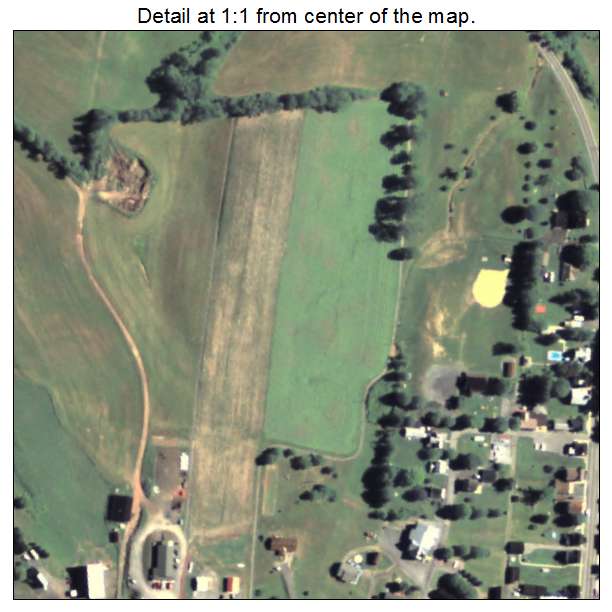 Cassville, Pennsylvania aerial imagery detail