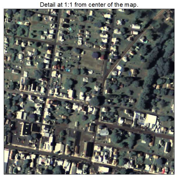 Catawissa, Pennsylvania aerial imagery detail