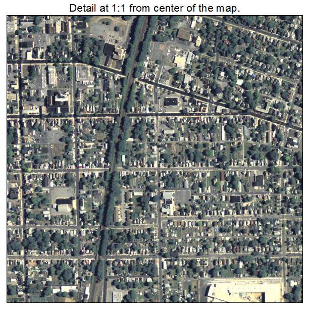 Chambersburg, Pennsylvania aerial imagery detail
