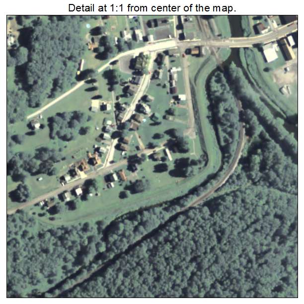 Cherry Tree, Pennsylvania aerial imagery detail