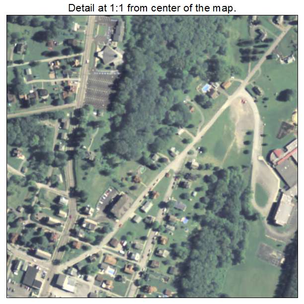 Chicora, Pennsylvania aerial imagery detail