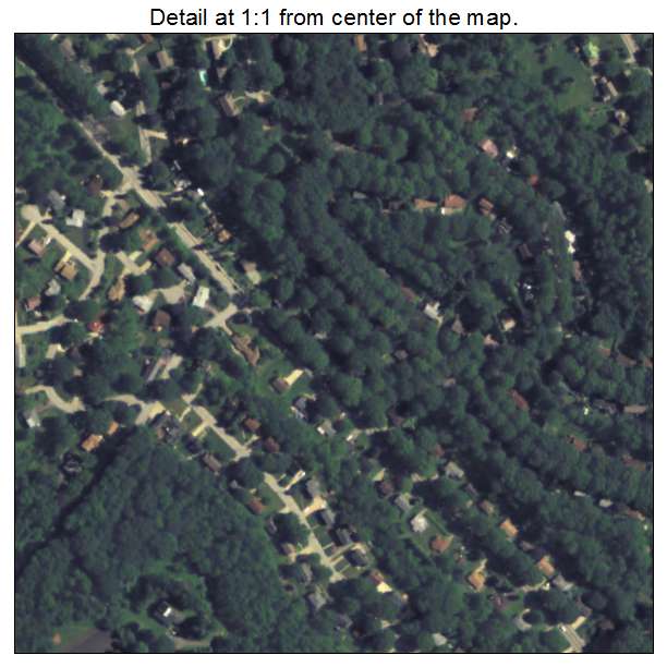 Churchill, Pennsylvania aerial imagery detail