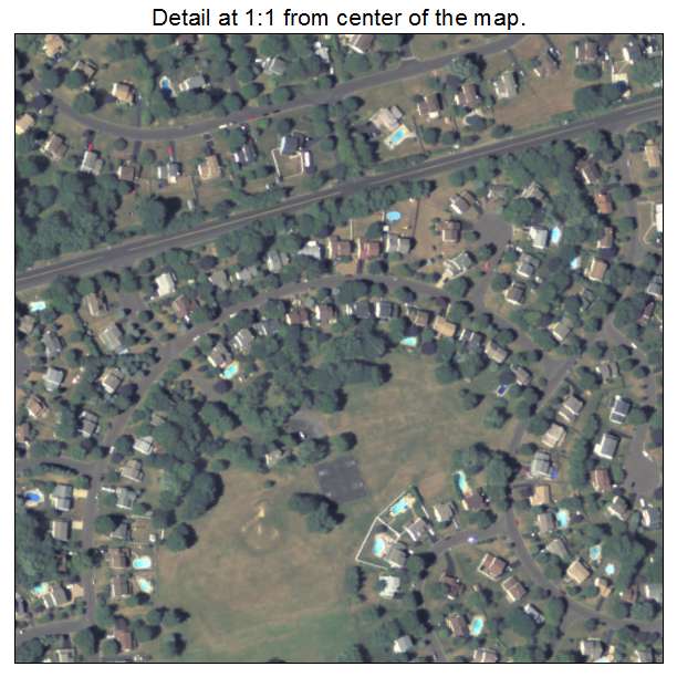 Churchville, Pennsylvania aerial imagery detail