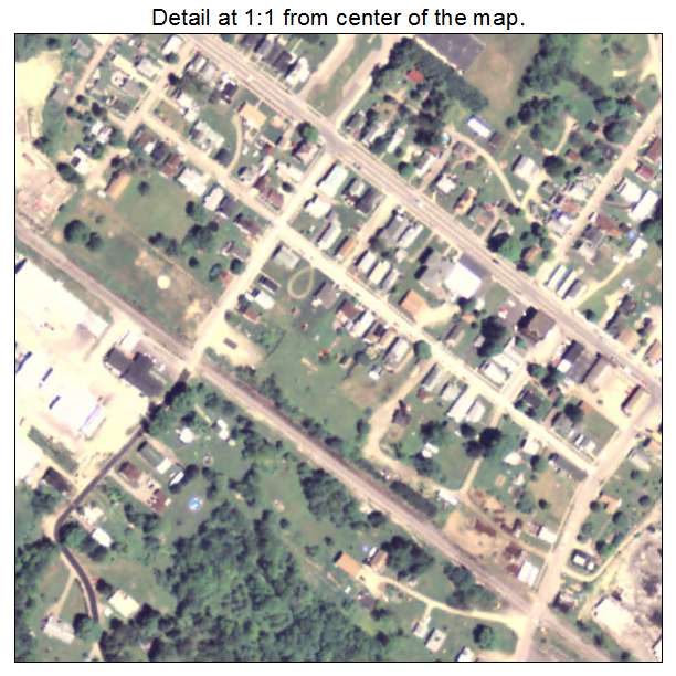 Clarendon, Pennsylvania aerial imagery detail