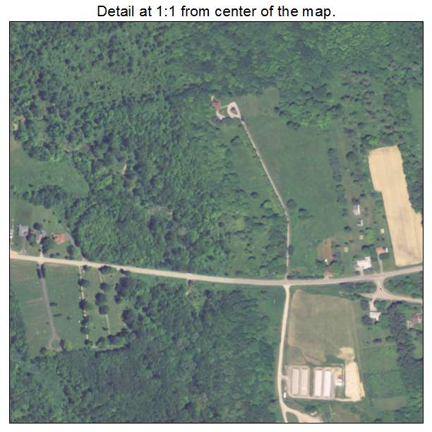 Clark, Pennsylvania aerial imagery detail
