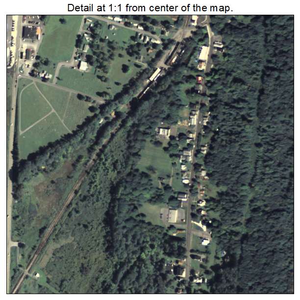 Claysburg, Pennsylvania aerial imagery detail