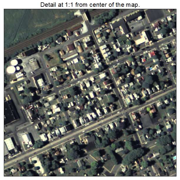 Cleona, Pennsylvania aerial imagery detail