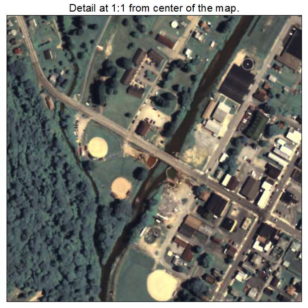 Clymer, Pennsylvania aerial imagery detail