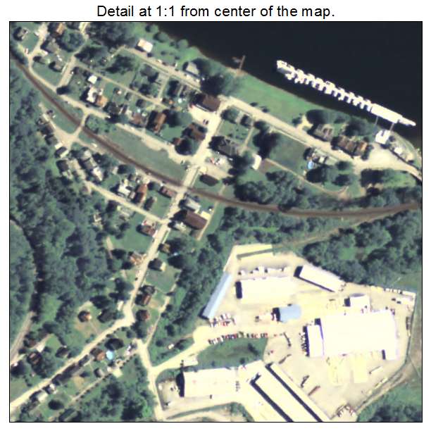 Coal Center, Pennsylvania aerial imagery detail