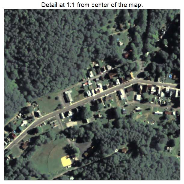 Coaldale, Pennsylvania aerial imagery detail