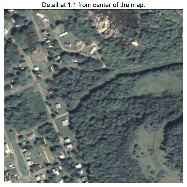 Coalport, Pennsylvania aerial imagery detail