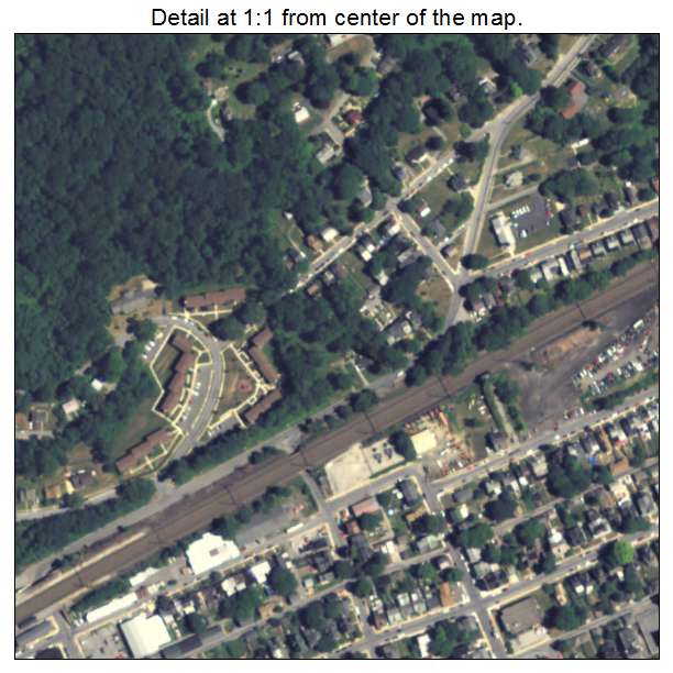 Coatesville, Pennsylvania aerial imagery detail