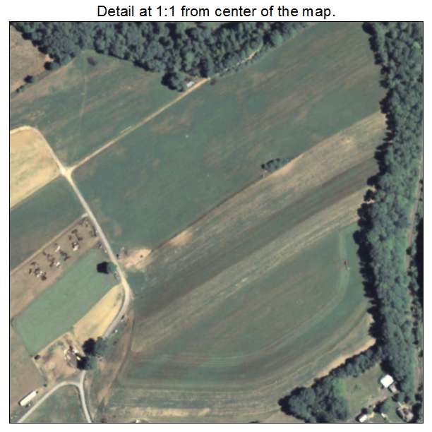 Coburn, Pennsylvania aerial imagery detail
