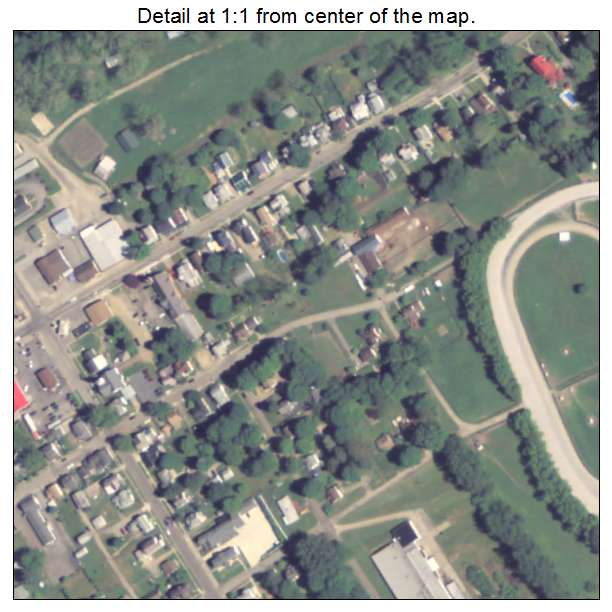 Cochranton, Pennsylvania aerial imagery detail