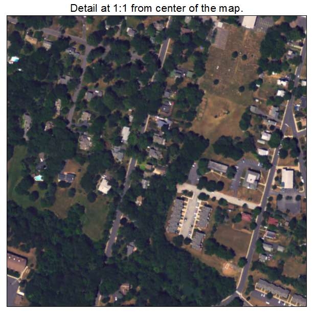 Collegeville, Pennsylvania aerial imagery detail