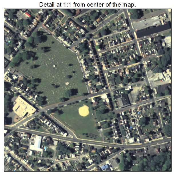 Columbia, Pennsylvania aerial imagery detail