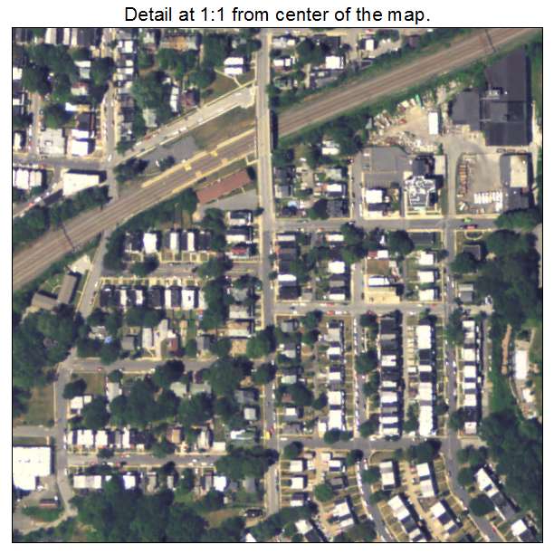 Colwyn, Pennsylvania aerial imagery detail
