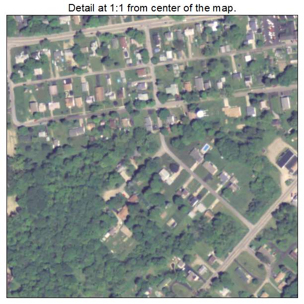 Conneaut Lake, Pennsylvania aerial imagery detail