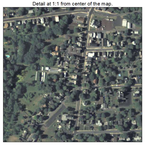 Coopersburg, Pennsylvania aerial imagery detail