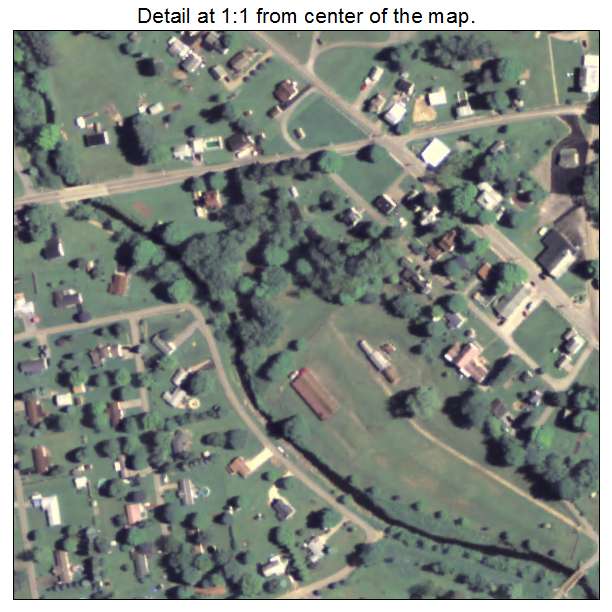 Cooperstown, Pennsylvania aerial imagery detail