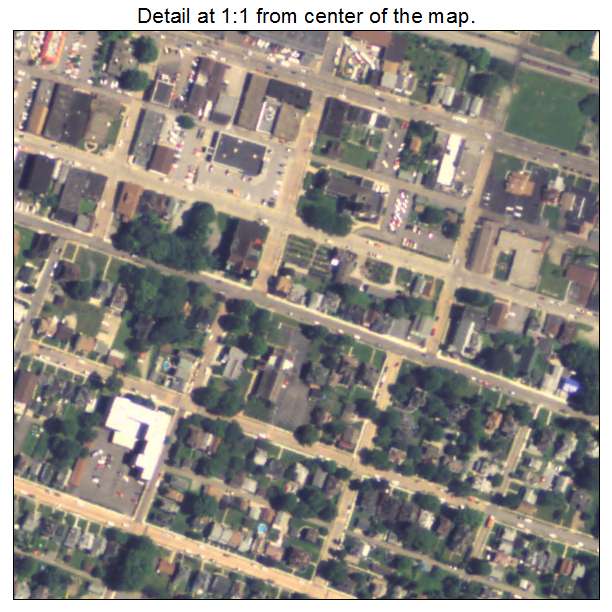 Coraopolis, Pennsylvania aerial imagery detail