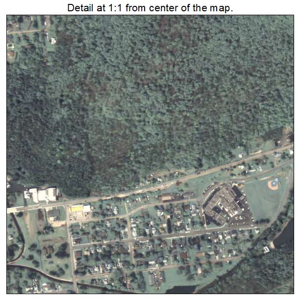 Coudersport, Pennsylvania aerial imagery detail