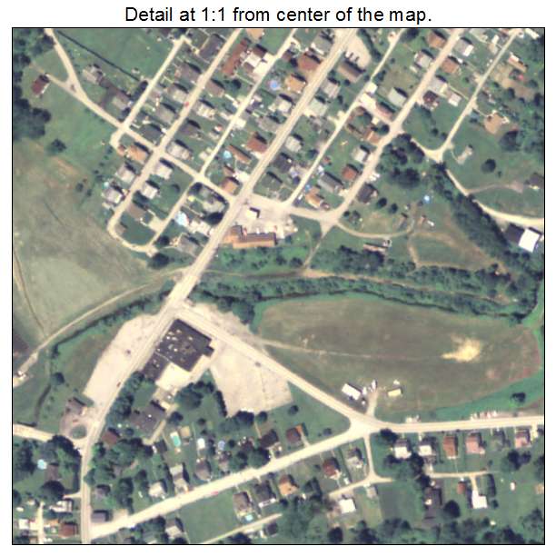 Crabtree, Pennsylvania aerial imagery detail