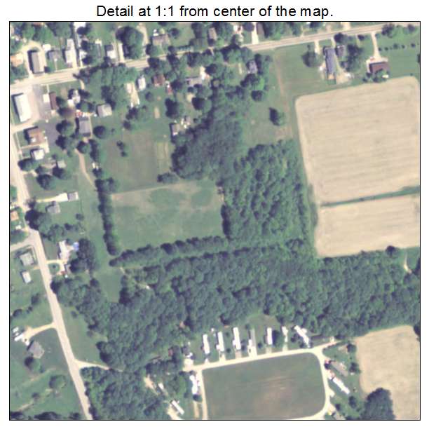 Cranesville, Pennsylvania aerial imagery detail