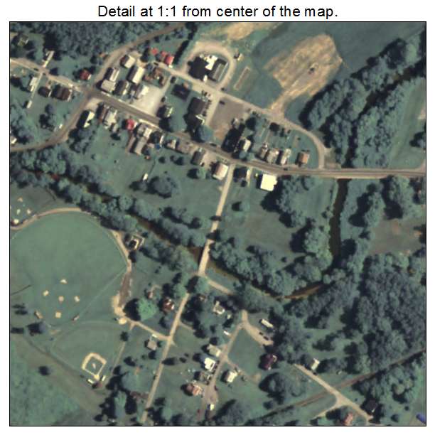 Creekside, Pennsylvania aerial imagery detail