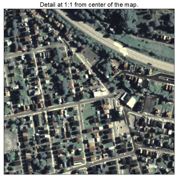 Dale, Pennsylvania aerial imagery detail