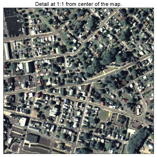 Danville, Pennsylvania aerial imagery detail