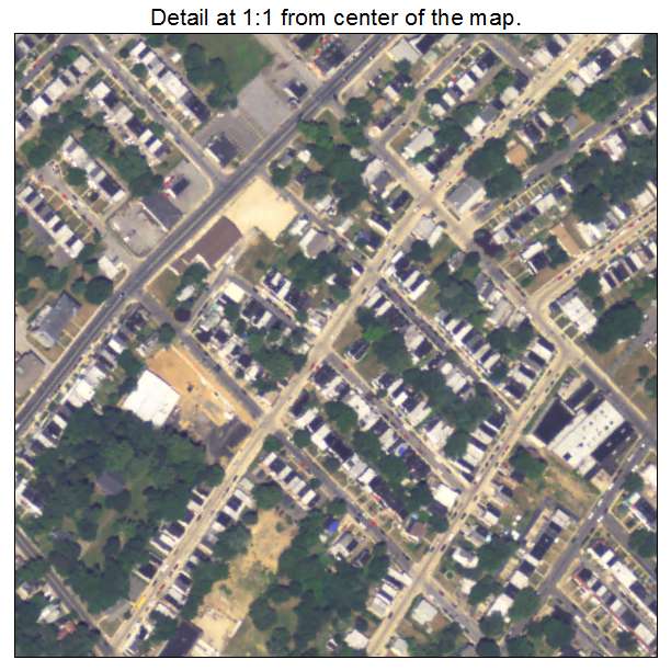 Darby, Pennsylvania aerial imagery detail