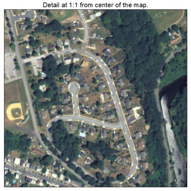 Dauphin, Pennsylvania aerial imagery detail
