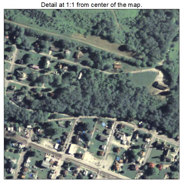 Dawson, Pennsylvania aerial imagery detail