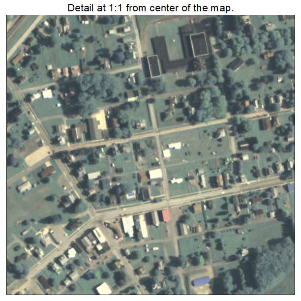 Dayton, Pennsylvania aerial imagery detail