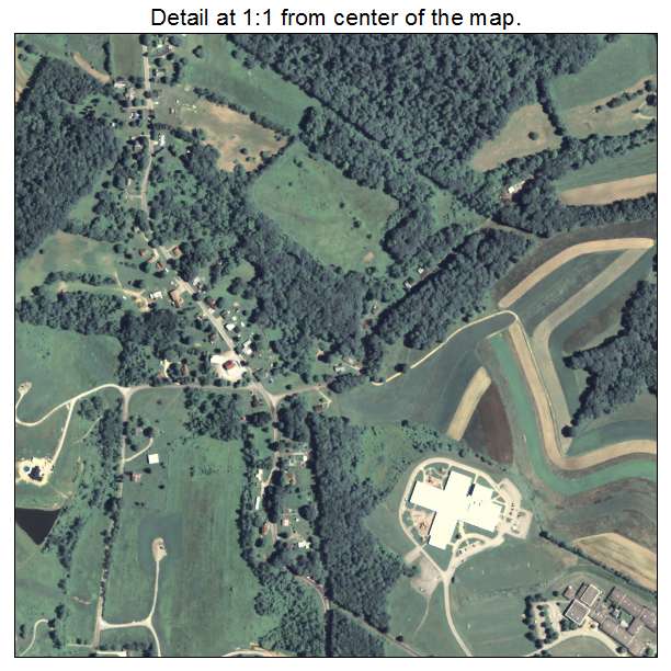 Deemston, Pennsylvania aerial imagery detail