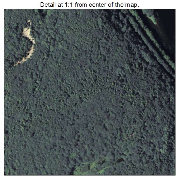 Delaware Water Gap, Pennsylvania aerial imagery detail