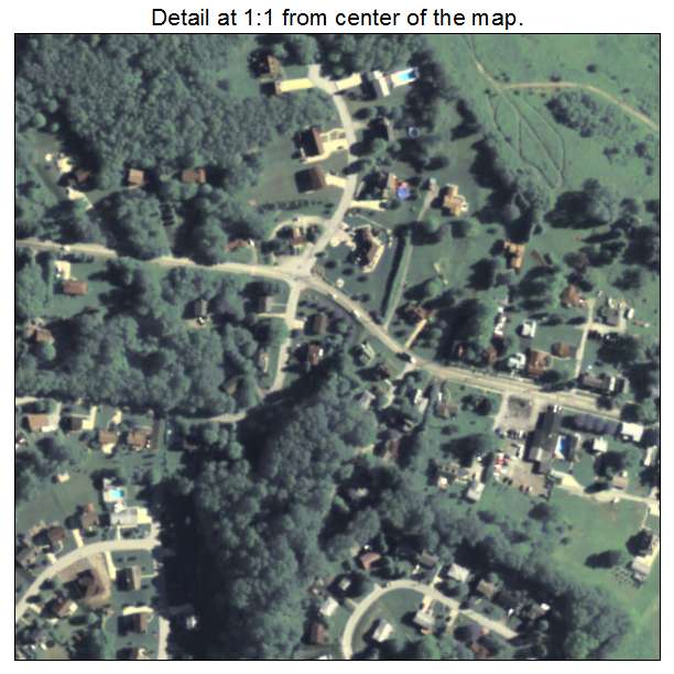 Delmont, Pennsylvania aerial imagery detail