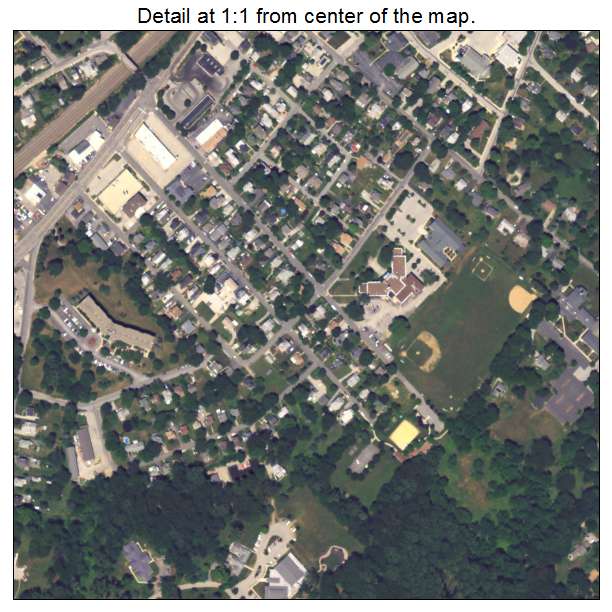 Devon Berwyn, Pennsylvania aerial imagery detail