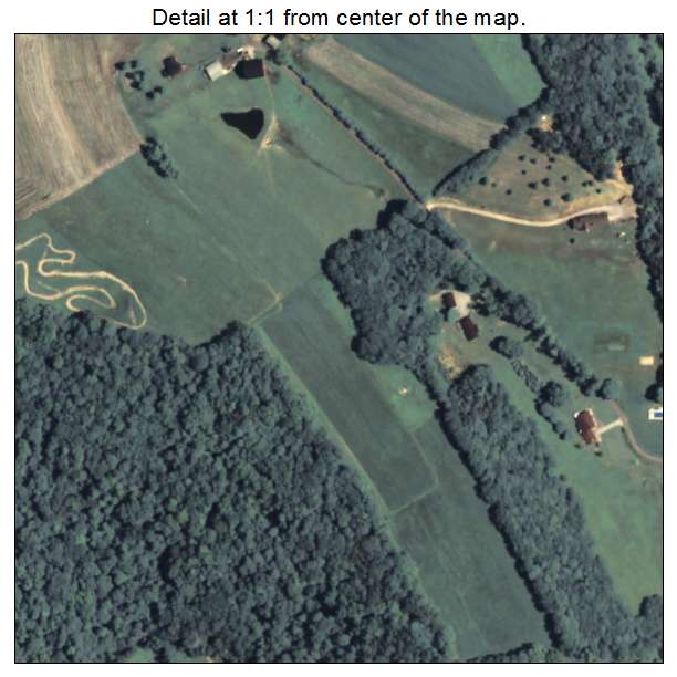 Dicksonville, Pennsylvania aerial imagery detail