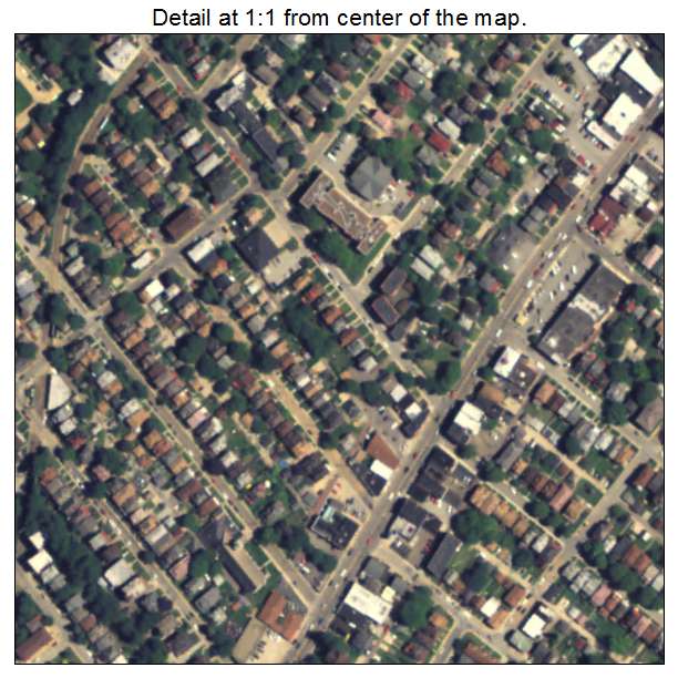 Dormont, Pennsylvania aerial imagery detail