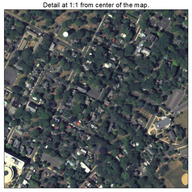 Doylestown, Pennsylvania aerial imagery detail