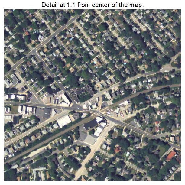 Drexel Hill, Pennsylvania aerial imagery detail