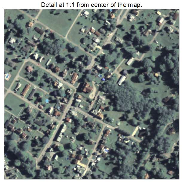 Dunbar, Pennsylvania aerial imagery detail