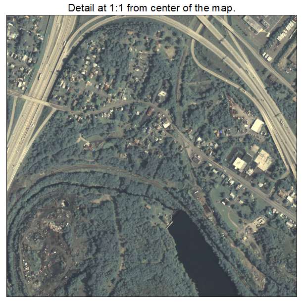 Dunmore, Pennsylvania aerial imagery detail